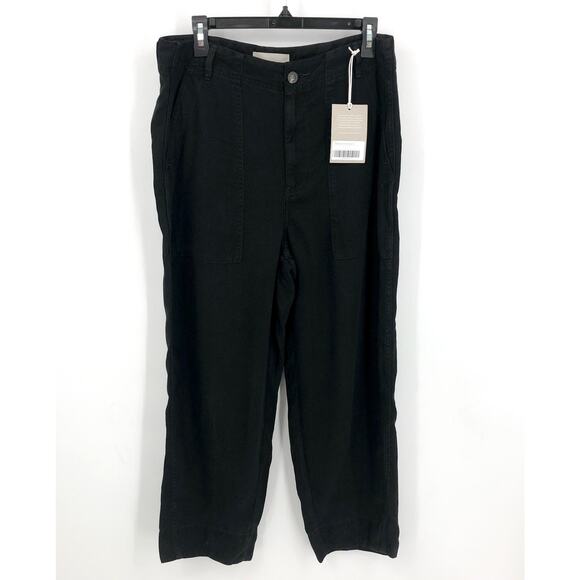 EVERLANE Women's The Utility Pant Size 2 Black Buttersoft Barrel Leg NWT - Picture 7 of 11